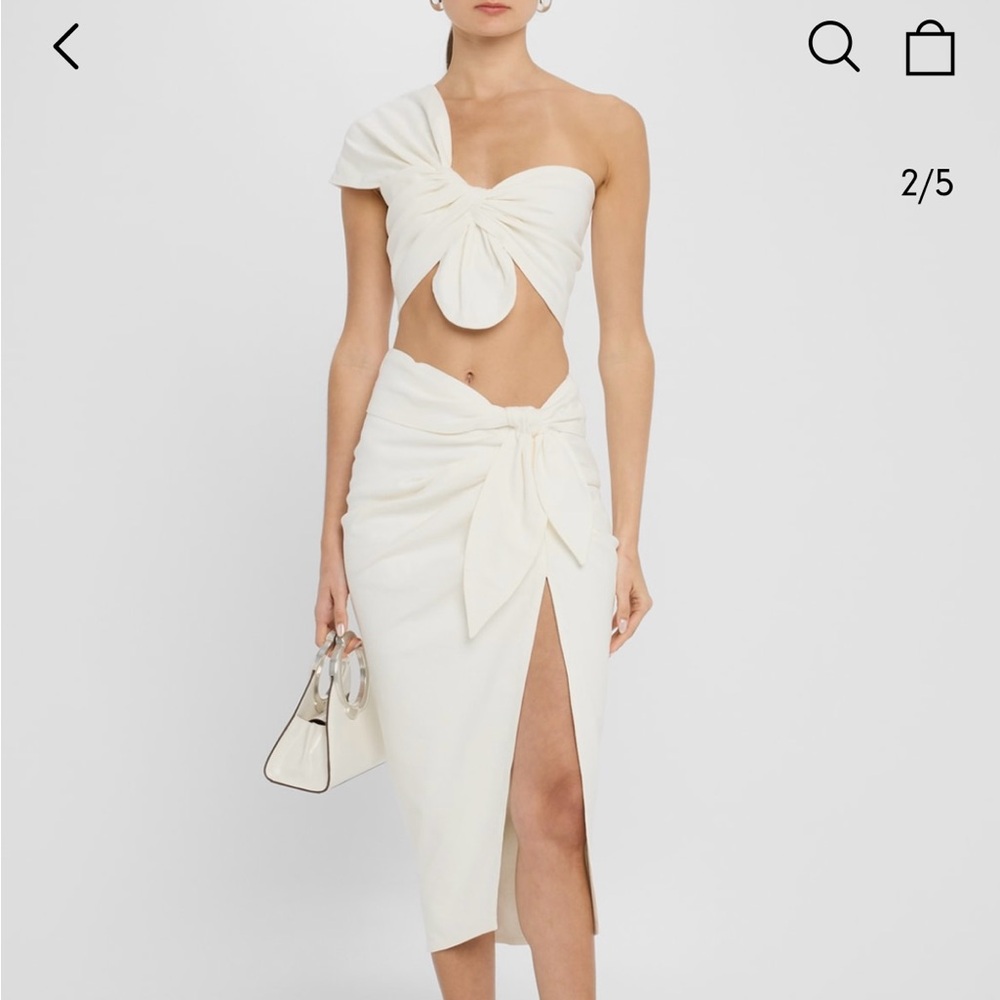 Elegant White One-Shoulder Crop Top